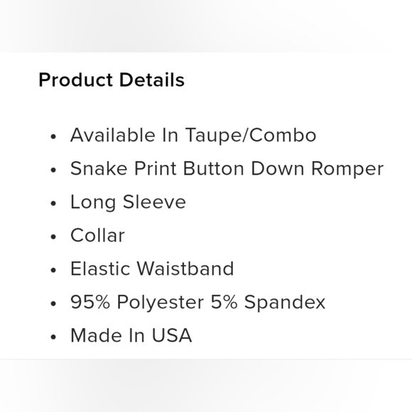 Fashion Nova Snap At You Snake Print Romper - Taupe Combo, Size L - Picture 5 of 6